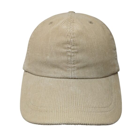 Lake of The Isles Slideback Hat Tan One Size Adjustable Corduroy Blank Cotton - Picture 1 of 8